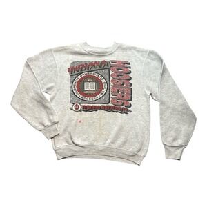 Vintage 80s 90s Distressed‎ Indiana University Sweatshirt Mens Sz M Hoosiers IU